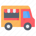 car, delivery, fast, food, street, truck, van