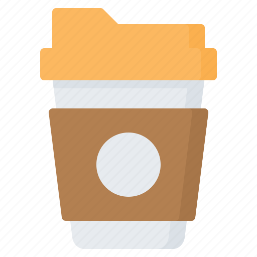 Coffee, cup, drink, food, hot, paper, take away icon - Download on Iconfinder