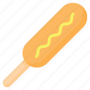 corndog, fast, food, fried, hotdog, mustard, sausage 