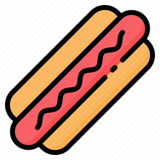 Fast, food, hotdog, ketchup, mustard, sandwich, sausage icon - Download on Iconfinder