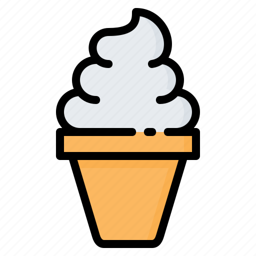 Cone, cream, fast, food, ice, summer, waffle icon - Download on Iconfinder
