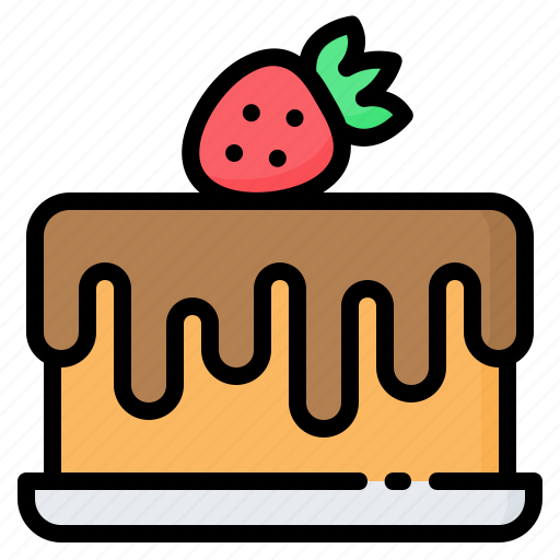 Bakery, birthday, cake, chocolate, dessert, food, strawberry icon - Download on Iconfinder