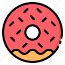 bakery, donut, doughnut, fast, food, snack, sprinkles