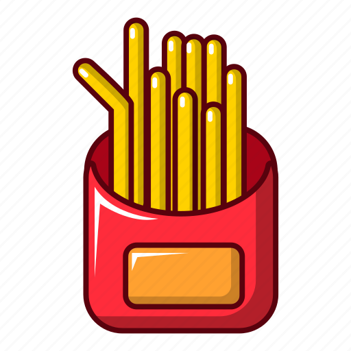Box, cartoon, food, french, fried, paper, potatoes icon - Download on Iconfinder