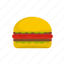 burger, food, hamburger, lunch, meat, object, sandwich