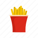 food, french, fries, junk, object, potato, red