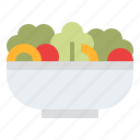 fast, food, salad, vegetable