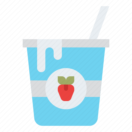Food, healthy, milk, yogurt icon - Download on Iconfinder