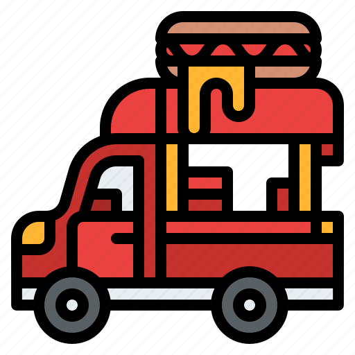 Fast, food, hotdog, sanwich, truck icon - Download on Iconfinder