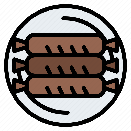 Dish, food, meat, sausage icon - Download on Iconfinder