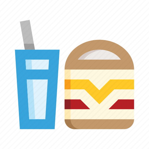 Burger, soda, fast food, hamburger, beef, cheeseburger, street food icon - Download on Iconfinder