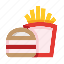 french, fries, burger, food, fast food, hamburger, beef