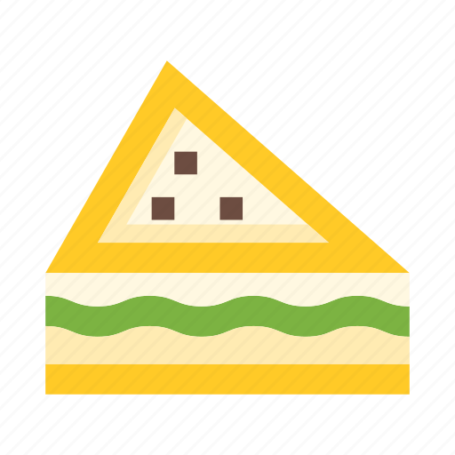 Sandwich, food, fast food, street food, bread, triangle icon - Download on Iconfinder