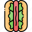 hot dog, sausage, sandwich, fast food, junk food, food and restaurant, food 