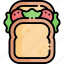 sandwich, bread, fast food, junk food, food and restaurant, food 