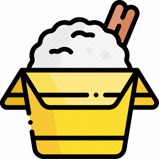 Rice box, rice, chinese food, fast food, junk food, food and restaurant, food icon - Download on Iconfinder
