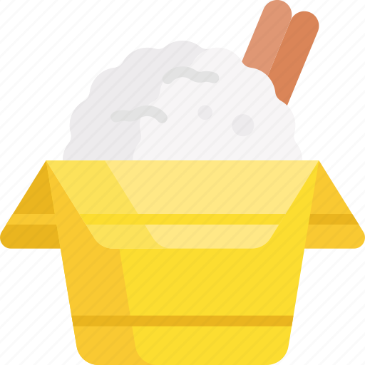 Rice box, rice, chinese food, fast food, junk food, food and restaurant, food icon - Download on Iconfinder