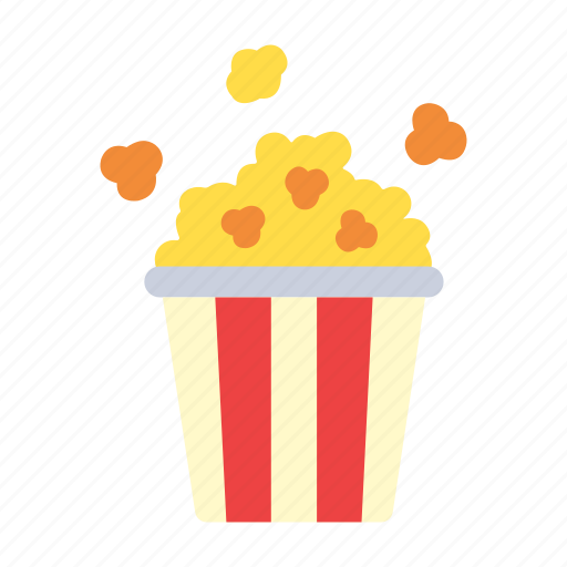Popcorn, snack, corn, cinema, delicious, entertainment, bucket icon - Download on Iconfinder