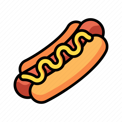 Food, meat, sausage, mustard, american, hot, dog icon - Download on Iconfinder