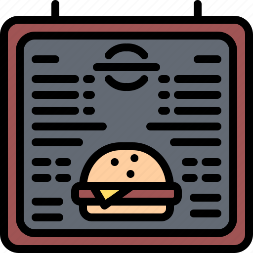 Menu, burger, fast, food, street, cafe, restaurant icon - Download on Iconfinder