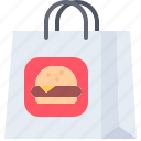 bag, burger, fast, food, street, cafe, restaurant