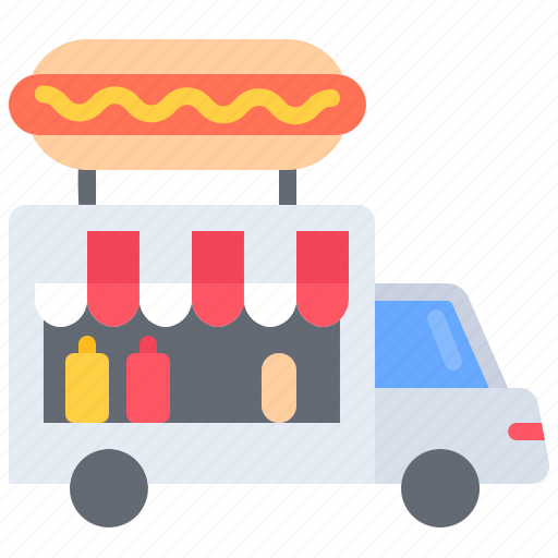 Truck, hot, dog, car, fast, food, street icon - Download on Iconfinder