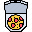 pizza, box, fast, food, street, cafe, restaurant