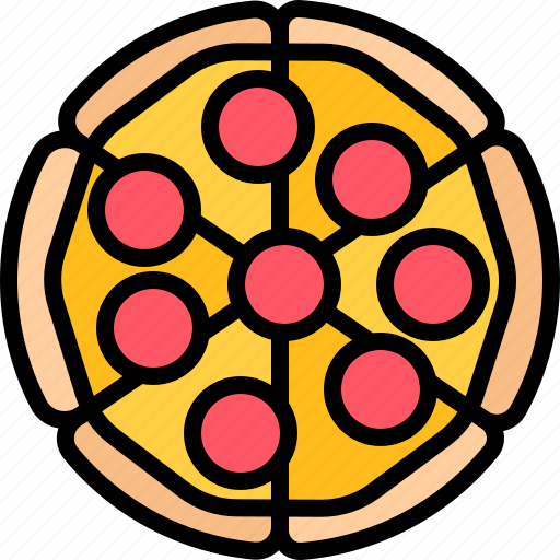 Pizza, pepperoni, fast, food, street, cafe, restaurant icon - Download on Iconfinder