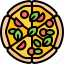 pizza, vegetables, vegan, fast, food, street, cafe, restaurant 