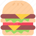 burger, fast, food, street, cafe, restaurant