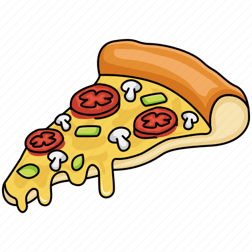 Pizza, italian food, fast food, slice, cheese, junk food icon - Download on Iconfinder