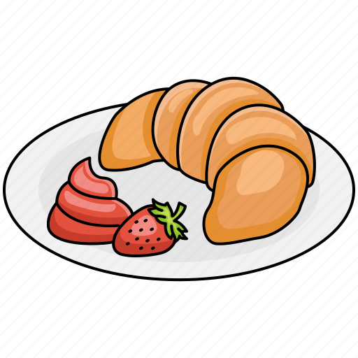 Croissant, pastry, bakery, dessert, sweets, fast food icon - Download on Iconfinder