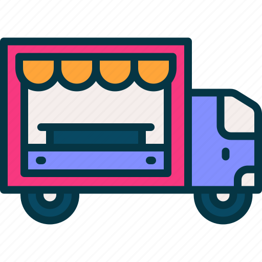 Food, truck, delivery, shop, restaurant icon - Download on Iconfinder