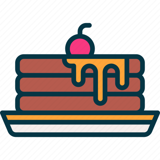 Pancake, cake, sweet, food, dessert icon - Download on Iconfinder