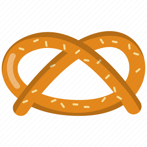 Pretzel, salty, twisted, dough, snack, crunchy, bakery icon - Download on Iconfinder
