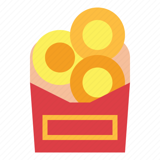 Fast food, junk food, onion rings, snack icon - Download on Iconfinder