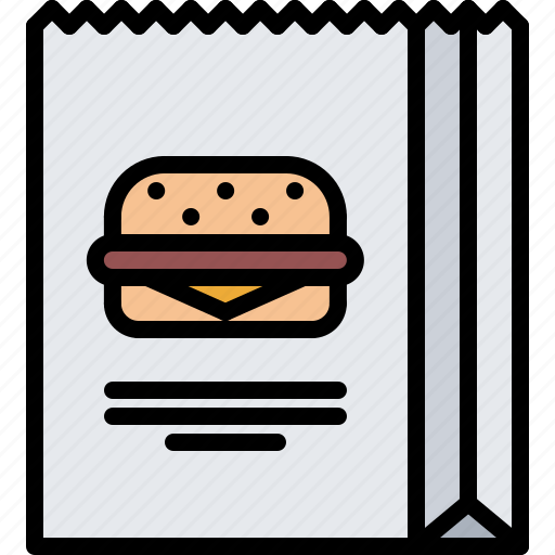 Bag, burger, catering, fast, food, public icon - Download on Iconfinder