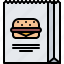 bag, burger, catering, fast, food, public 