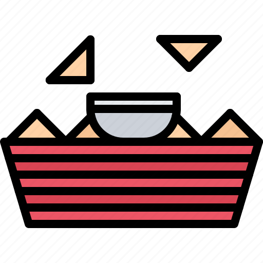 Catering, fast, food, nachos, public, sauce icon - Download on Iconfinder