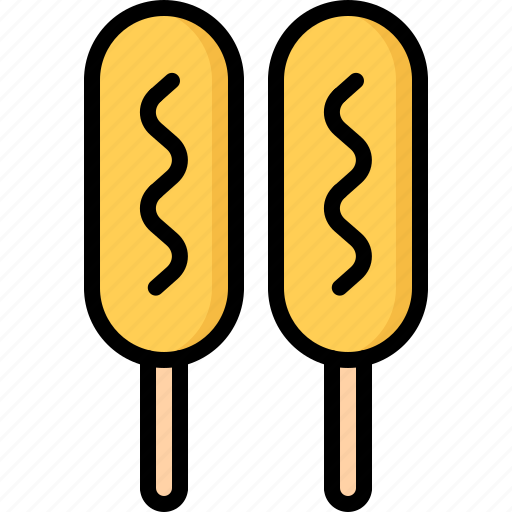 Catering, corn, dog, fast, food, public icon - Download on Iconfinder