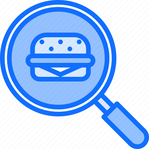 Burger, catering, fast, food, public, search icon - Download on Iconfinder