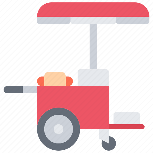 Cart, catering, dog, fast, food, hot, public icon - Download on Iconfinder