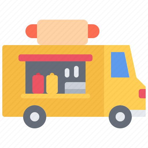 Catering, dog, fast, food, hot, public, truck icon - Download on Iconfinder