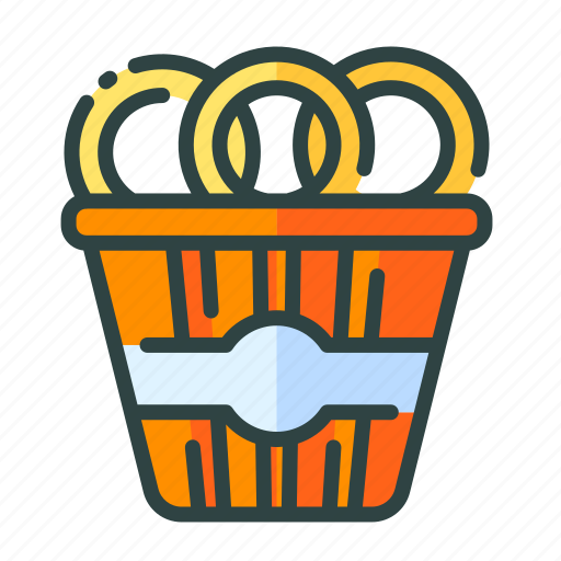 Beverage, food, onion, restaurant, rings, unhealthy icon - Download on Iconfinder