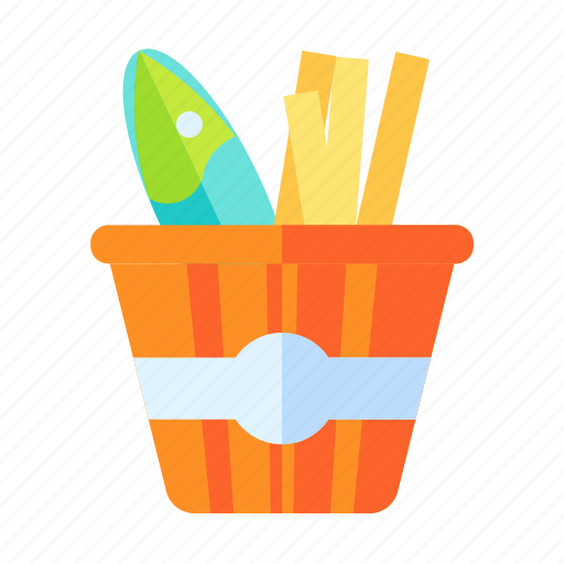 And, beverage, chips, fish, food, restaurant, unhealthy icon - Download on Iconfinder