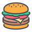burger, cheeseburger, fast, food, hamburger, meal, street 