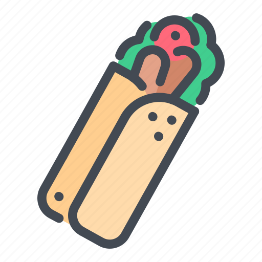 Burito, fast, food, mexican, street, taco, tacos icon - Download on Iconfinder