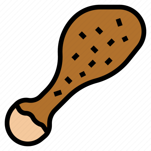 Baked, chicken, drumstick, food icon - Download on Iconfinder