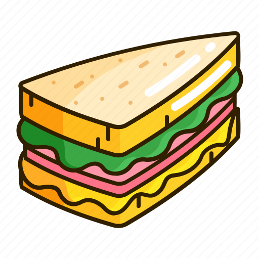 Bread, food, ham, sandwich icon - Download on Iconfinder