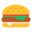 burger, cheeseburger, fast food, junk food, food 